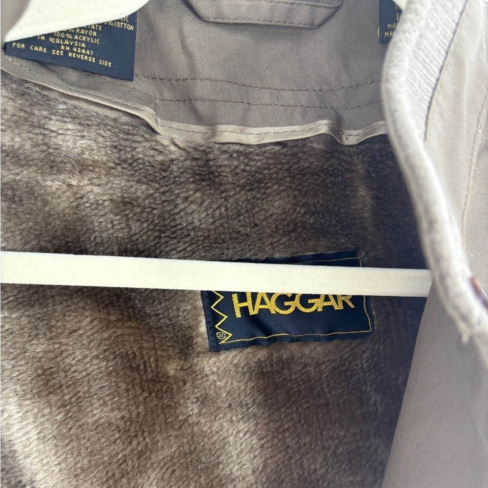 Haggar Men's Tan/Brown Military Jacket - Picture 2 of 12